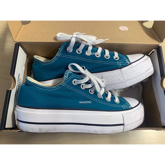 CONVERSE Chuck Taylor All Star Low Top Sneaker Bright Spruce size 6 - Picture 1 of 9